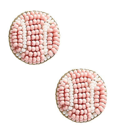 Tennis Studs - Fabric Backed Earrings - Lisi Lerch
