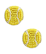 Tennis Studs - Fabric Backed Earrings - Lisi Lerch