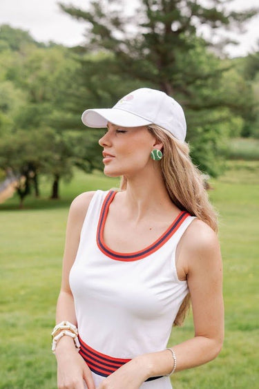 Tennis Studs - Fabric Backed Earrings - Lisi Lerch