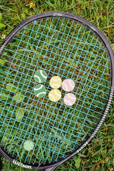 Tennis Studs - Fabric Backed Earrings - Lisi Lerch