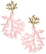 Tula - Coral Acrylic Earring - Lisi Lerch