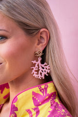 Tula - Coral Acrylic Earring - Lisi Lerch