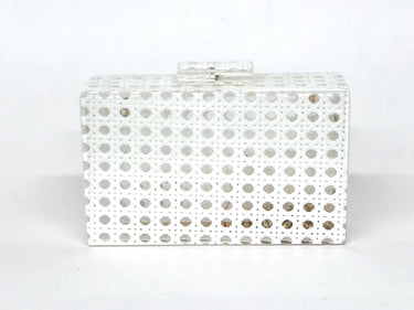 White Acrylic Clutch-Sample Sale- Final Sale - Lisi Lerch