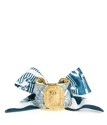Wide Gold Scarf Cuff - Evie - Lisi Lerch