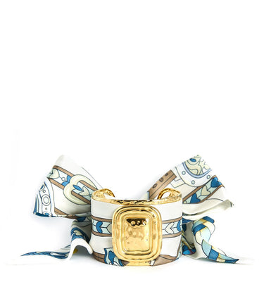 Wide Gold Scarf Cuff - Evie - Lisi Lerch