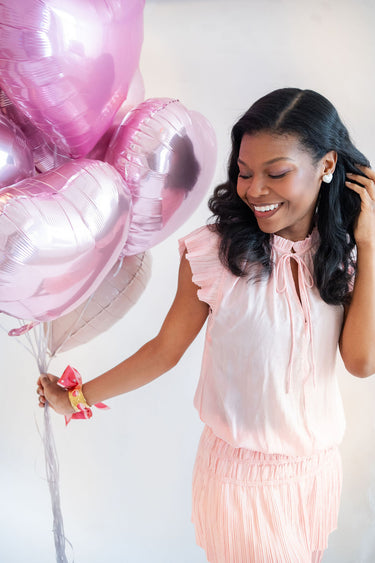 Lainey Heart - Cotton Pearl Studs - 18k Gold Plated