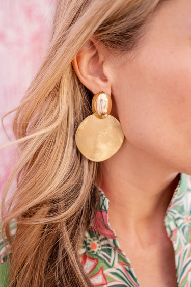 Peyton- Mixed Metal Earring