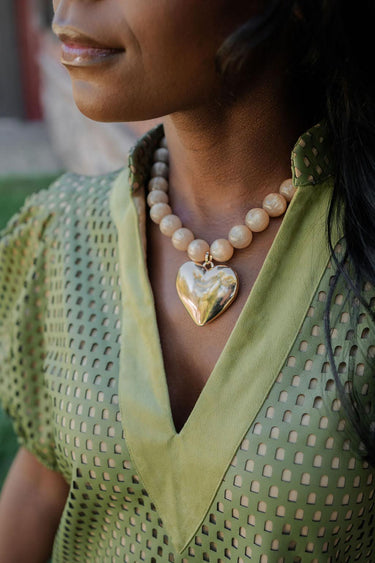 Dottie Heart - Acrylic Necklace