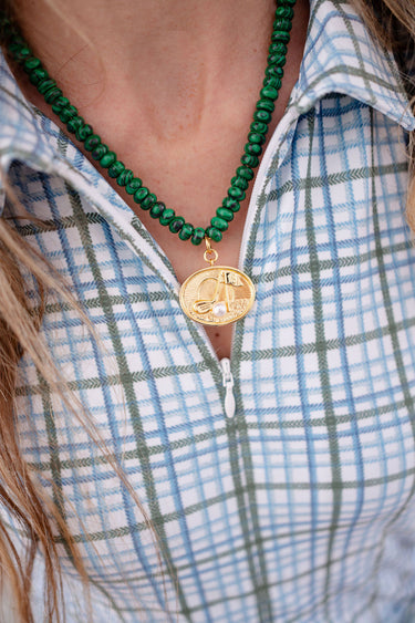 Augusta Golf Pendant Necklace - 18k Gold Plated