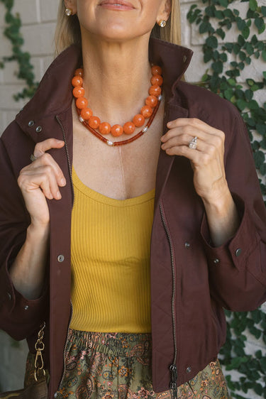 Ryan Beaded Acrylic Necklace