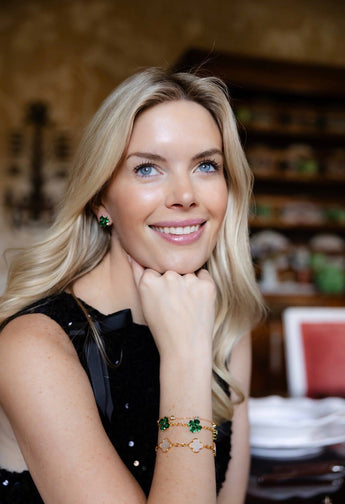 Darby Fallon Clark wearing Lisi Lerch jewelry