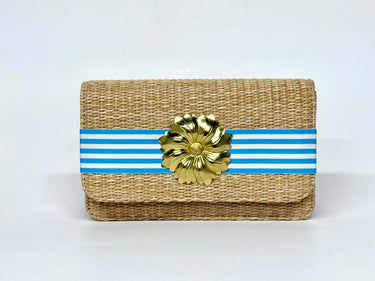 Straw Scallop Ruby - Candy Band- Gold Charm