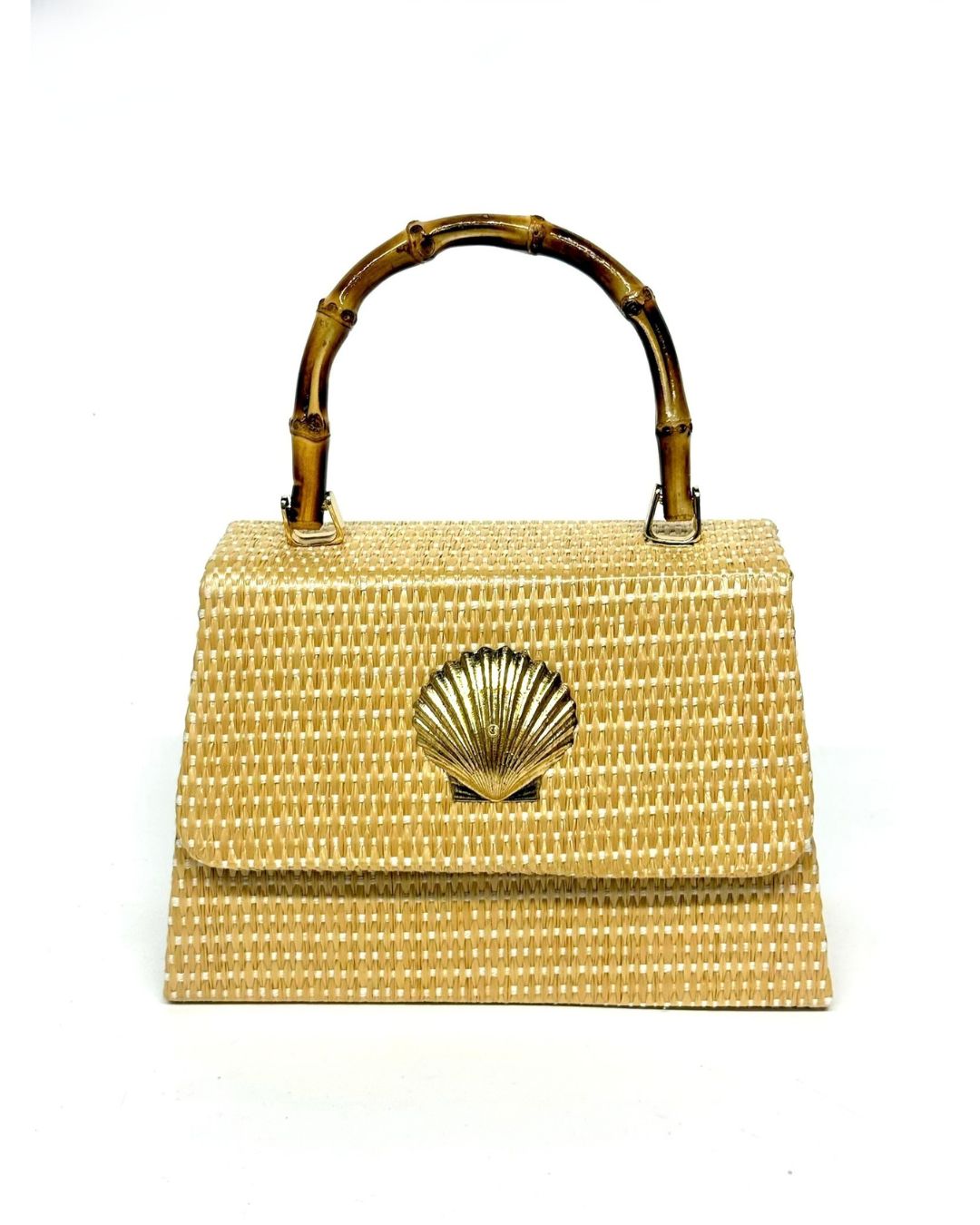 Straw Lulu with Scallop Shell- Sample Sale- Final Sale – Lisi Lerch
