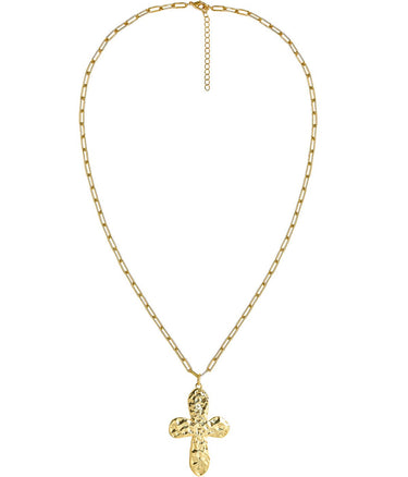 Ashton Cross Necklace - 18k Gold Plated - Lisi Lerch