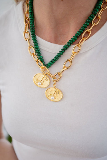 Augusta Golf Pendant Necklace - 18k Gold Plated - Lisi Lerch