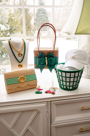 Augusta Golf Pendant Necklace - 18k Gold Plated - Lisi Lerch