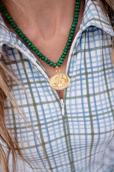 Augusta Golf Pendant Necklace - 18k Gold Plated - Lisi Lerch