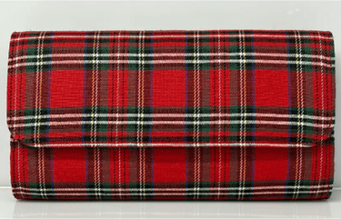 Avery Clutch - Red Plaid - Lisi Lerch