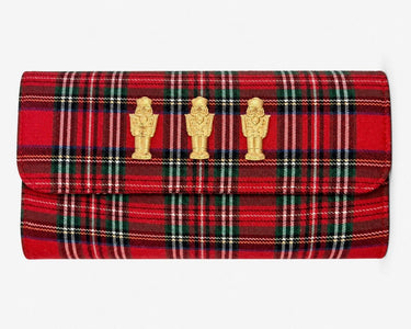 Avery Clutch - Red Plaid - Lisi Lerch