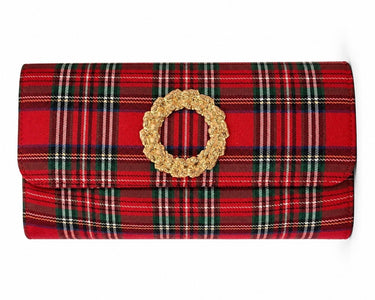 Avery Clutch - Red Plaid - Lisi Lerch