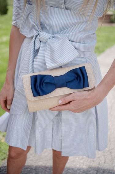 Avery Straw Clutch - Pinch Bow - Lisi Lerch