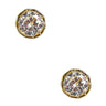 Bamboo Baby Bezel Stud - 18k Gold Plated - Lisi Lerch