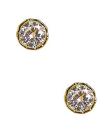 Bamboo Baby Bezel Stud - 18k Gold Plated - Lisi Lerch