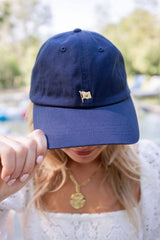 Baseball Hat - Gold Flag Charm - Lisi Lerch