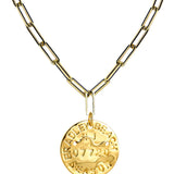 Beach Tag Charm Necklace – 18k Gold Plated - Lisi Lerch