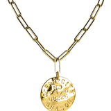 Beach Tag Charm Necklace – 18k Gold Plated - Lisi Lerch