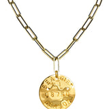 Beach Tag Charm Necklace – 18k Gold Plated - Lisi Lerch