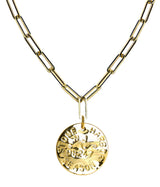 Beach Tag Charm Necklace – 18k Gold Plated - Lisi Lerch