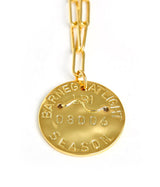 Beach Tag Charm Necklace – 18k Gold Plated - Lisi Lerch
