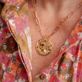 Beach Tag Charm Necklace – 18k Gold Plated - Lisi Lerch