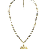 Beach Tag Charm Necklace – 18k Gold Plated - Lisi Lerch