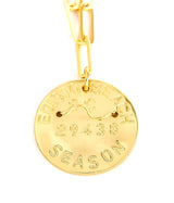 Beach Tag Charm Necklace – 18k Gold Plated - Lisi Lerch