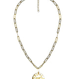 Beach Tag Charm Necklace – 18k Gold Plated - Lisi Lerch