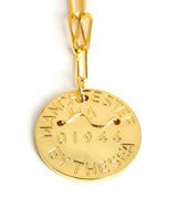 Beach Tag Charm Necklace – 18k Gold Plated - Lisi Lerch