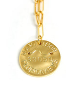 Beach Tag Charm Necklace – 18k Gold Plated - Lisi Lerch