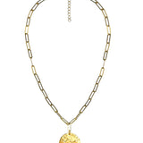 Beach Tag Charm Necklace – 18k Gold Plated - Lisi Lerch
