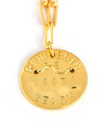 Beach Tag Charm Necklace – 18k Gold Plated - Lisi Lerch