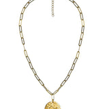 Beach Tag Charm Necklace – 18k Gold Plated - Lisi Lerch