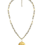 Beach Tag Charm Necklace – 18k Gold Plated - Lisi Lerch