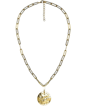 Beach Tag Charm Necklace – 18k Gold Plated - Lisi Lerch