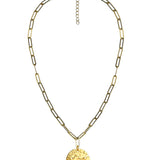 Beach Tag Charm Necklace – 18k Gold Plated - Lisi Lerch