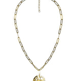 Beach Tag Charm Necklace – 18k Gold Plated - Lisi Lerch