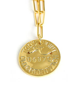 Beach Tag Charm Necklace – 18k Gold Plated - Lisi Lerch