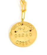 Beach Tag Charm Necklace – 18k Gold Plated - Lisi Lerch