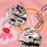 Beach Tag Charm Necklace – Sterling Silver Plated - Lisi Lerch