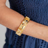 Bee Hinged Cuff - 18k Gold Plated - Lisi Lerch